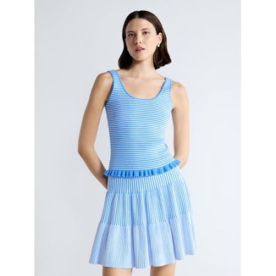 Free Assembly Women's and Women's Plus Ruffle Hem Knit Tank Top, Sizes XS-4X