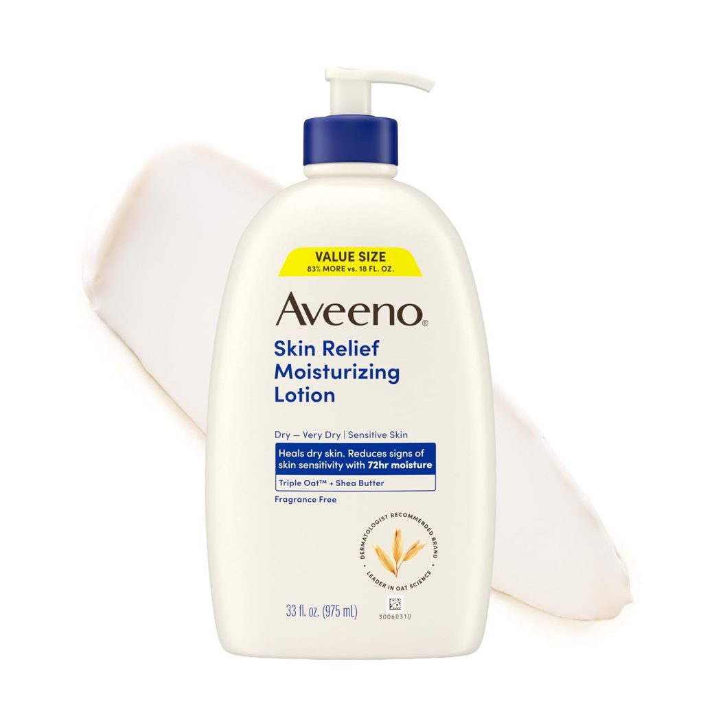 Aveeno Skin Relief Moisturizing Lotion, Fragrance-Free, 33 fl. oz