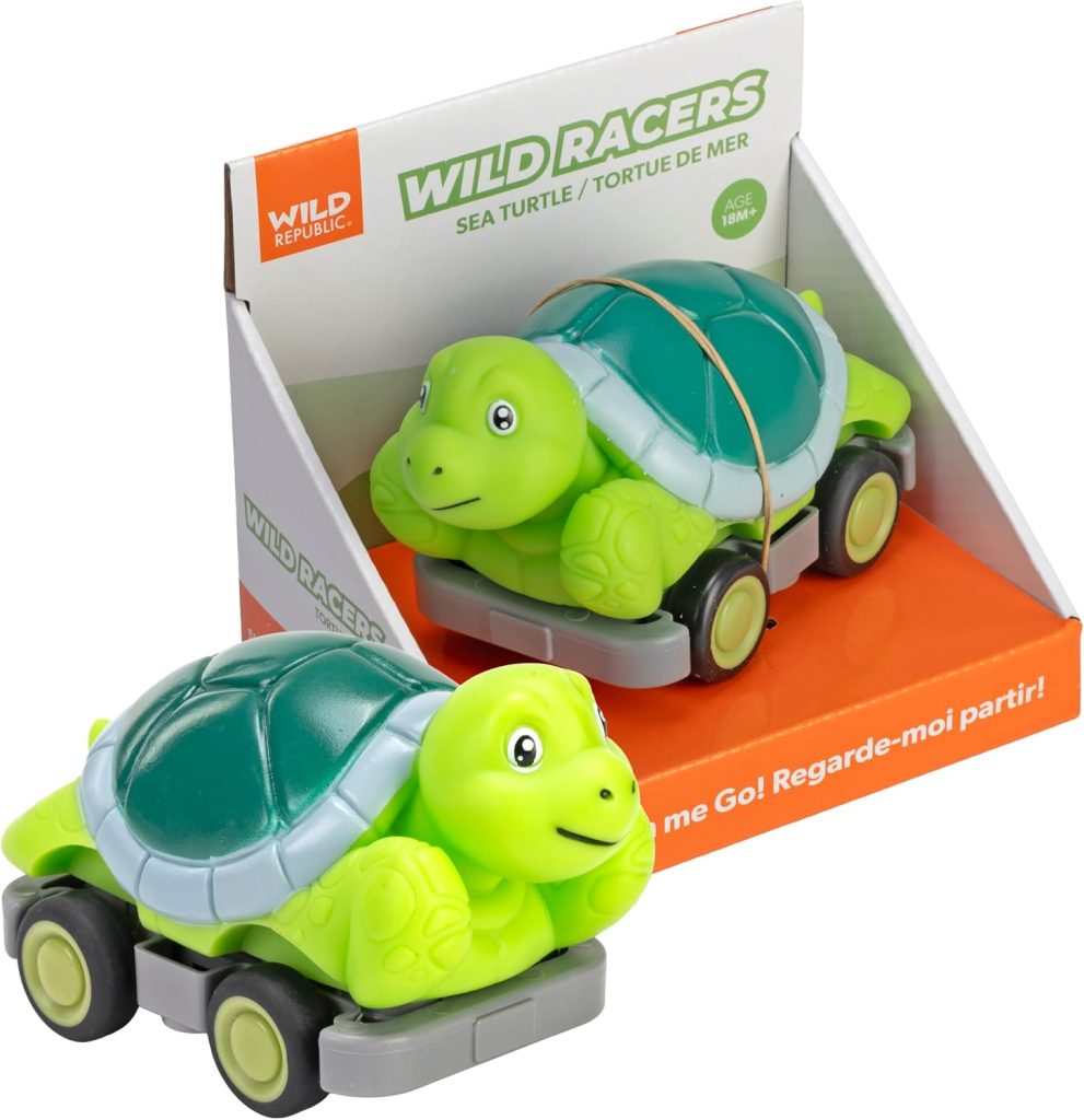 WILD REPUBLIC Wild Racers Sea Turtle Action Toy - 4.5"