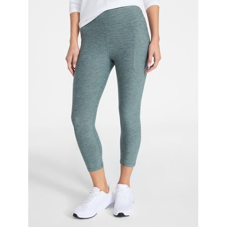 Athletic Works Women's and Women's Plus ButterCore Capri Leggings with