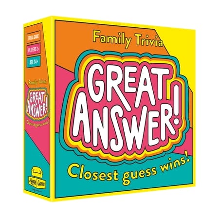 Great Answer! Fun Family Friendly Trivia Game Where Every Answer Is a