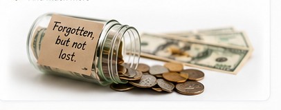 Forgotten money and coins