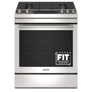 Deal Alert: Maytag – 30 in. Wide 5 burners 6.4 cu. ft. Slide-In Gas Range with Air Fry – Stainless Steel