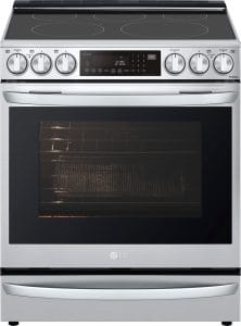 Deal Alert: LG – 30-in Wide 6.3 Cu. Ft. Smart Slide-In True Convection Range with 5 Elements, EasyClean and Air Sous Vide – Stainless Steel