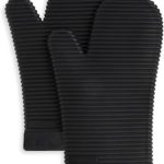 Deal Alert: KITCHENAID Ribbed Soft Silicone Oven Mitt 2-Pack Set, Matte Black, 7.5″x13″