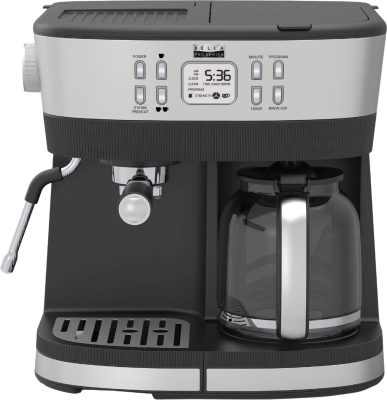 Deal Alert: bella PRO – Combo 19-Bar Espresso & 10-Cup Drip Coffee Maker – Stainless Steel