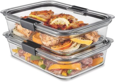 Deal Alert: Rubbermaid Brilliance Glass Food Storage Containers, 8 Cup, Set of 2, BPA-Free, Leak-Proof, Clear