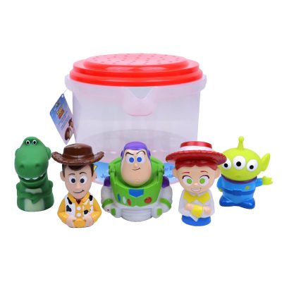 Deal Alert: Disney Toy Story- 5 Piece Jumbo Squirter Bucket – Bath Toys for Baby and Toddlers – Includes Organizer Bucket – Store Bath Time Water Toys