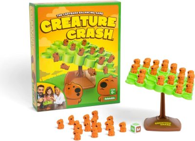 Deal Alert: Creature Crash by Relatable, The Capybara Balancing Game, Great Kids Games and Family Game Night Essentials, Includes 49 Capybaras, 1 Balancing Board, 1 Pillar Base, 1 Die, and Instructions