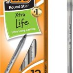 Deal Alert: BIC Round Stic Xtra Life Black Ballpoint Pens, 12-Count, 1.0mm Medium Point | Xtra Life Ink for Extended Writing, Flexible Round Barrel for Comfort, No. 1 Selling Ballpoint Pens, Bulk Pack of Pens