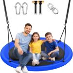 Deal Alert: ANAGOO 43 Inch Saucer Tree Swing 700lb Heavy Duty Outdoor Flying Seat Blue | UV-resistant Texlin Fabric, Adjustable Suspension Kit, Stable Steel Frame, Easy Assembly