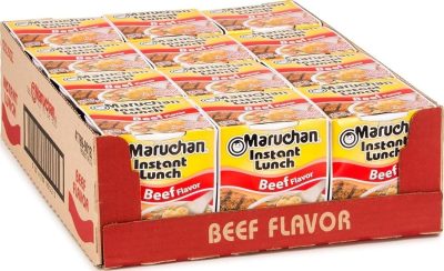 Deal Alert: Maruchan Instant Lunch Ramen Noodles, Beef Flavor – Japanese-Style Instant Noodle Soup, Easy Meal Ready in 3 Minutes – 2.25 Oz. (12 Pack)