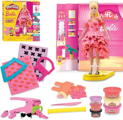 Deal Alert: Play-Doh Barbie Designer Fashion Show Set, Make Doll Clothes with 21 Accessories & Modeling Compound, Kids Arts & Crafts for Girls & Boys, Ages 5+