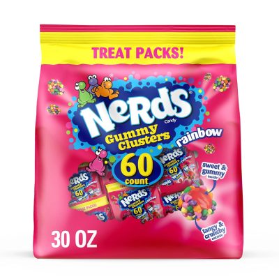 Deal Alert: NERDS Gummy Clusters Rainbow Candy, Treat Size Packs, 30 oz, 60 Ct