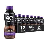 Deal Alert: Optimum Nutrition 40g Protein Shake, Chocolate, 14 Fl Oz, 12 Ct | Naturally Flavored, On The Go Complete Protein Drink, Supports Muscle Recovery, 40g of Protein per Serving, Gluten Free