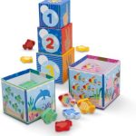 Deal Alert: Melissa & Doug Ms. Rachel Sort & Count Nesting Wooden Blocks Toy | 5 Cardboard Nesting Blocks, 15 Wooden Fish, Practice Counting, Sorting & Stacking, Montessori Inspired Toddler Toys, Ages 2+