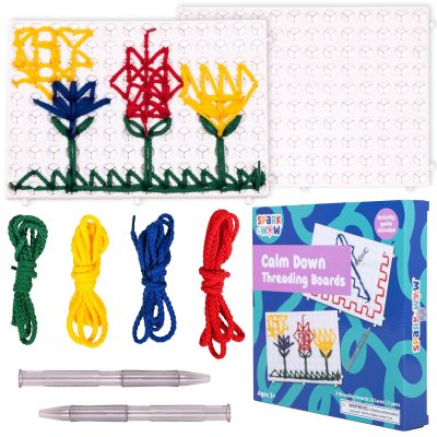 Deal Alert: SPARK & WOW Calm Down Threading Boards, Set of 2, Sensory Activity Board | Autism Toys for Play Therapy, ADHD Toys for Sensory Play