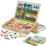 Deal Alert: Melissa & Doug Wooden Magnetic Matching Picture Game with 119 Magnets and Scene Cards Magnetic Book Scenes for Kids Ages 3+