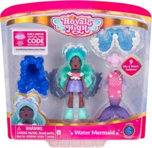 Deal Alert: Royale High 3” Water Mermaid Fashion Doll – 1 Figure with 9 Fashion Accessories – Virtual Item Code Included – Series 3 – Ages 5+