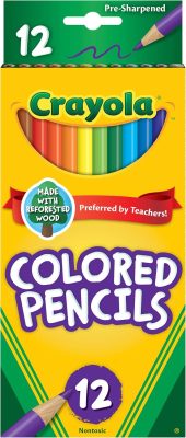 Deal Alert: Crayola Colored Pencils, Assorted Colors, Pre-sharpened, Adult Coloring, 12 Count, Gift
