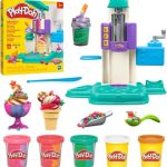 Deal Alert: Play-Doh Rainbow Swirl Ice Cream Playset with 7 Pretend Play Kitchen Accessories, Arts and Crafts Toys for 3 Year Old Girls and Boys and Up