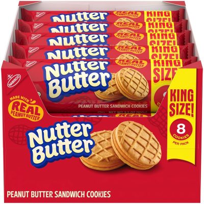 Deal Alert: NUTTER BUTTER Peanut Butter Sandwich Cookies, King Size, 10-3.5 oz Snack Packs