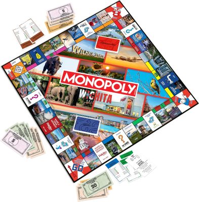 Deal Alert: Monopoly Board Game – Wichita, KS Edition: 2-6 Players Family Board Games for Kids and Adults, Board Games for Kids 8 and Up, Great for Game Night