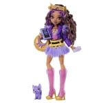Monster High Clawdeen Wolf Fashion Doll in Furry Skirt with Pet