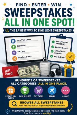 SweepStakes all in one spot 
