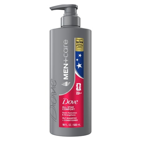 Deal Alert: Dove Men+Care Shampoo & Conditioner Seal Hydration & Strengthen Hair All Star Comfort, 18 fl oz