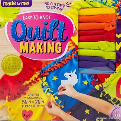 Deal Alert: Made by Me Easy-to-Knot Quilt Making Kit, Art & Craft Kit for Boys & Girls, Child, Ages 6+