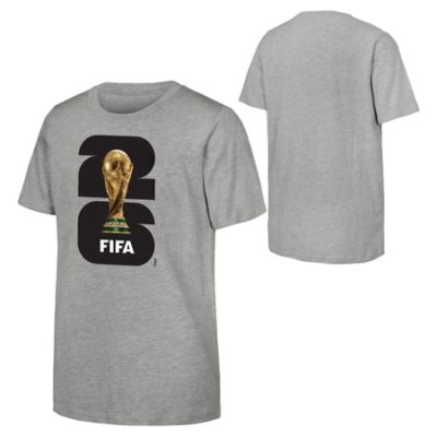 Deal Alert: FIFA World Cup 2026 Men’s Gray Stacked 26 Graphic Soccer Tee