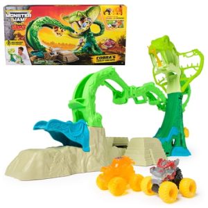Deal Alert: Monster Jam Mini Jams, Cobra’s Crazy Escape Playset with 2 Monster Trucks