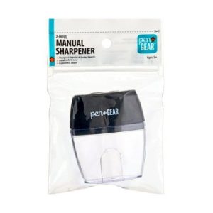Deal Alert: Pen+Gear 2-Hole, Handheld Manual Pencil Sharpener, Black, 1 Count