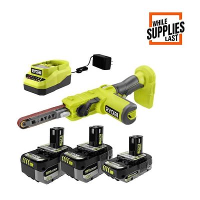Deal Alert: ONE+ 18V Cordless 1/2 in. x 18 in. File Sander Kit with (2) 4.0 Ah Batteries, 2.0 Ah Battery, and Charger