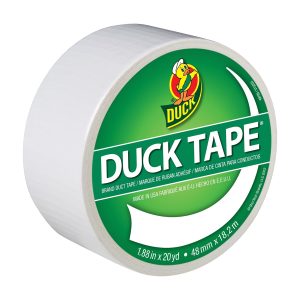 Duck 1265015 1.88″ x 20 yd Winking Tape, Single Roll, White Deal at Amazon
