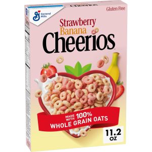 Cheerios Strawberry Banana Breakfast Cereal, Gluten Free, 11.2 oz Deal at Amazon