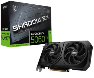 MSI – NVIDIA GeForce RTX 5060 Ti 8G SHADOW 2X OC PLUS 8GB GDDR7 PCI Express Gen 5 Graphics Card – Black — deal at Best Buy