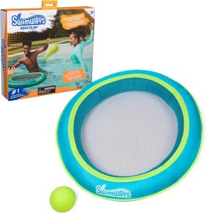SwimWays Aqua Slam Outdoor Trampoline Pool Game Playset for Ages 5+ Deal at Amazon