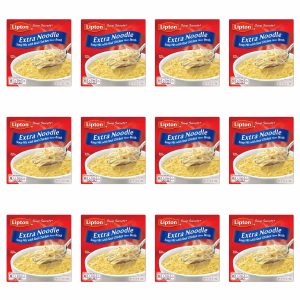 SOUP SECRETS Lipton Instant Soup Mix For a Warm Bowl of Soup Extra Noodle Soup Made With Real Chicken Broth Flavor 4.9 oz 2 ct, Pack of 12 Deal at Amazon