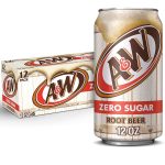 A&W Zero Sugar Root Beer Soda, 12 fl oz cans, 12 pack Deal at Amazon