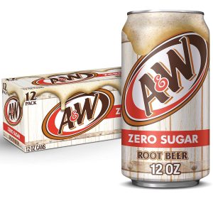 A&W Zero Sugar Root Beer Soda, 12 fl oz cans, 12 pack Deal at Amazon