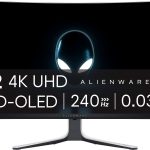 Alienware – AW3225QF 32″ QD-OLED Curved 4K UHD 240Hz 0.03-ms G-SYNC Compatible Gaming Monitor with HDR (HDMI, DisplayPort. USB) – Lunar Light — deal at Best Buy