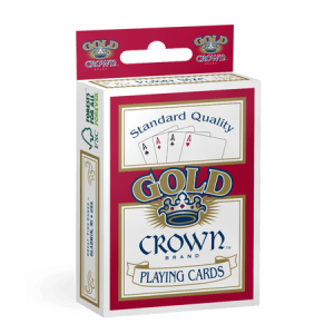 Gold Crown Quality Paper Standard Poker Playing Cards by Great Time