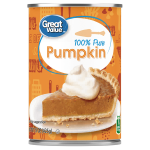Great Value 100% Pure Pumpkin
