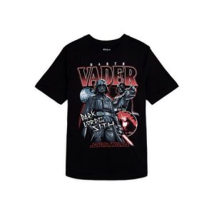 Star Wars Boys Darth Vader Graphic Tee with Short Sleeves
